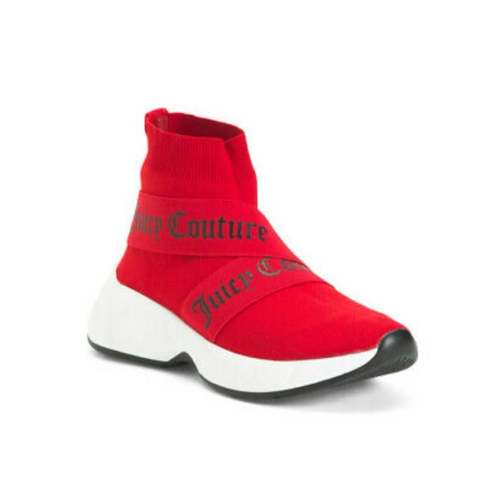Juicy Couture Women's Red Ariella Knit Sneakers 7.5M - NWT